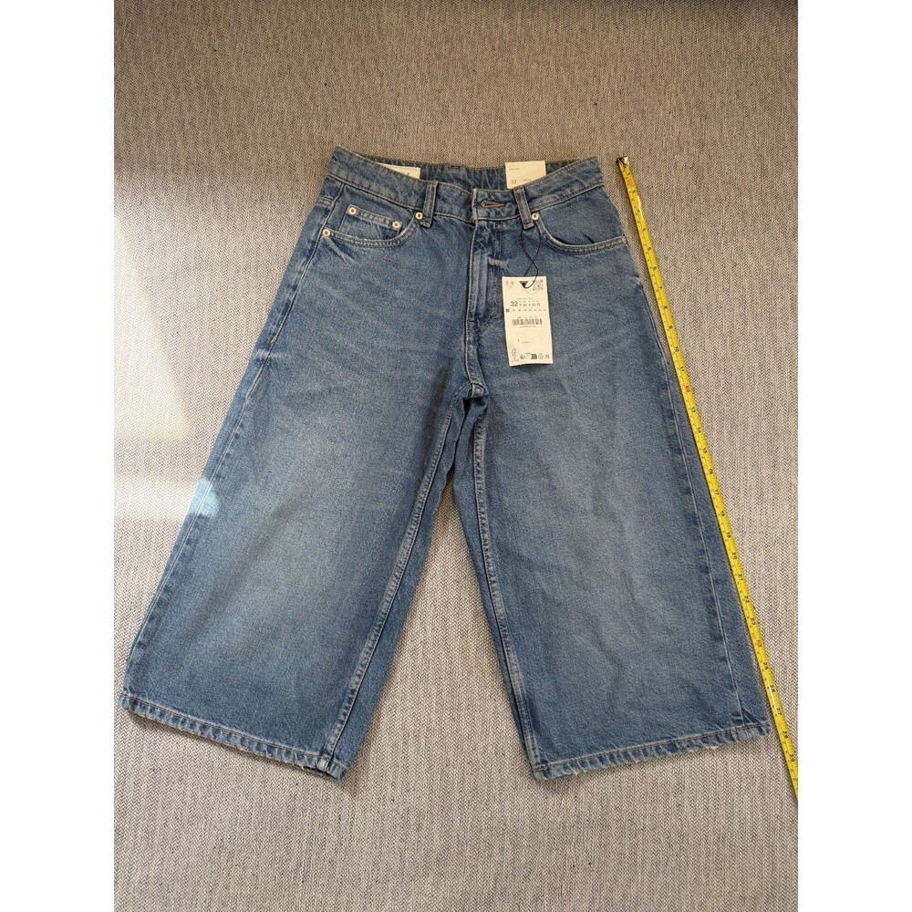Zara Women’s Denim Shorts Size 0 Blue Light Wash 100% Cotton NWT